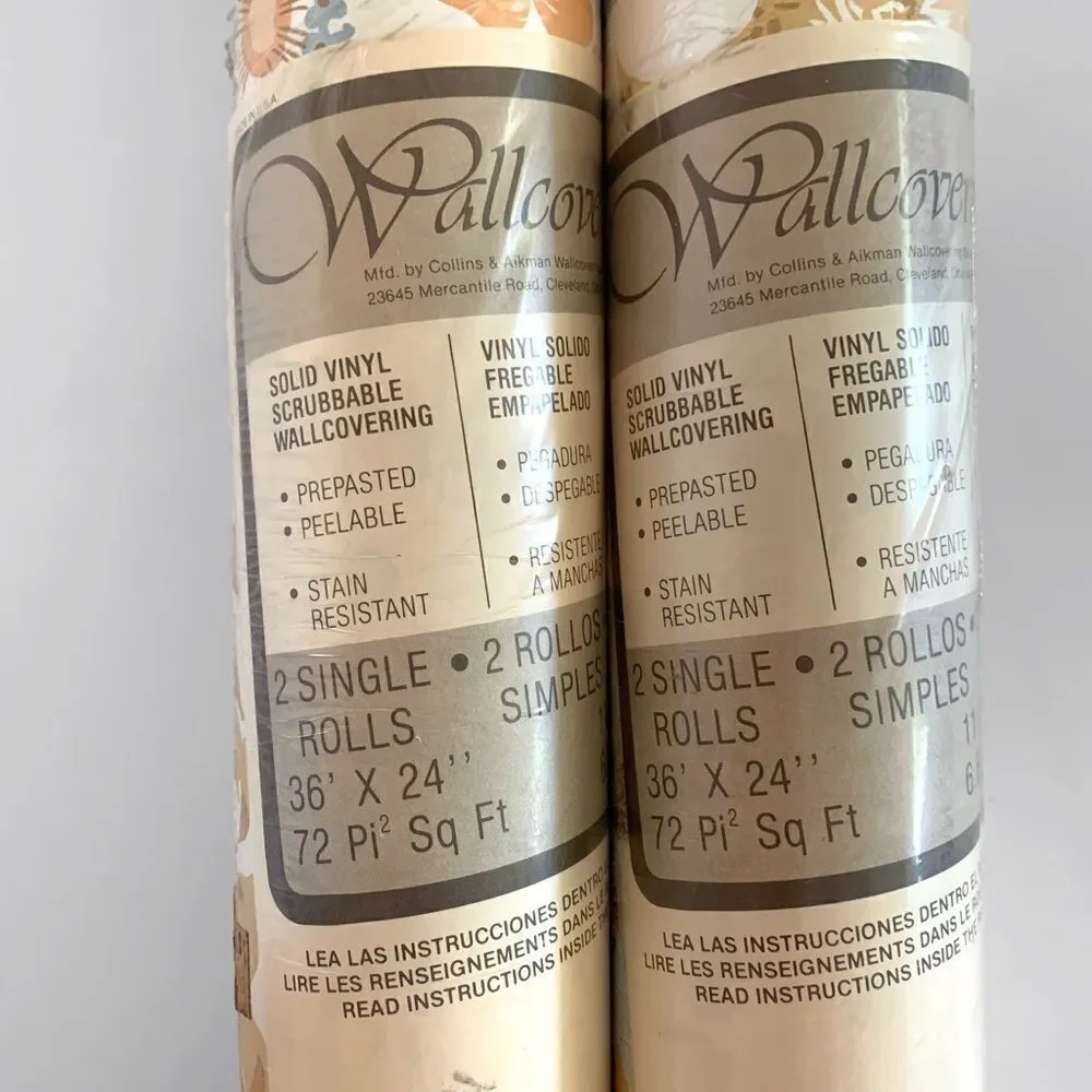 Vintage 1970’s Floral Wallpaper